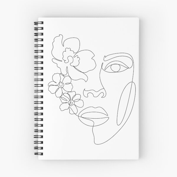 Item preview, Flower in woman head. line illustration. Line drawing. One line. Nature face. Nature cosmetics. Flower icon. Minimalist print. One Line Black White Drawing Artwork, Minimalist Couple Art, Minim designed and sold by OneLinePrint.