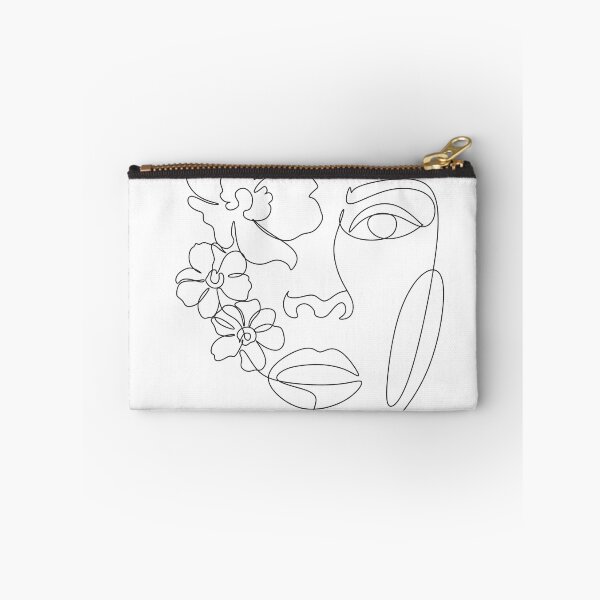 Item preview, Flower in woman head. line illustration. Line drawing. One line. Nature face. Nature cosmetics. Flower icon. Minimalist print. One Line Black White Drawing Artwork, Minimalist Couple Art, Minim designed and sold by OneLinePrint.
