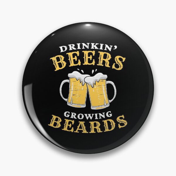 Item preview, Drinkin' Beers Growing Beards Happy Father's Day Beard Hair Beer Mustache Alcohol Drunkard Daddy Facial Hair designed and sold by shirti.