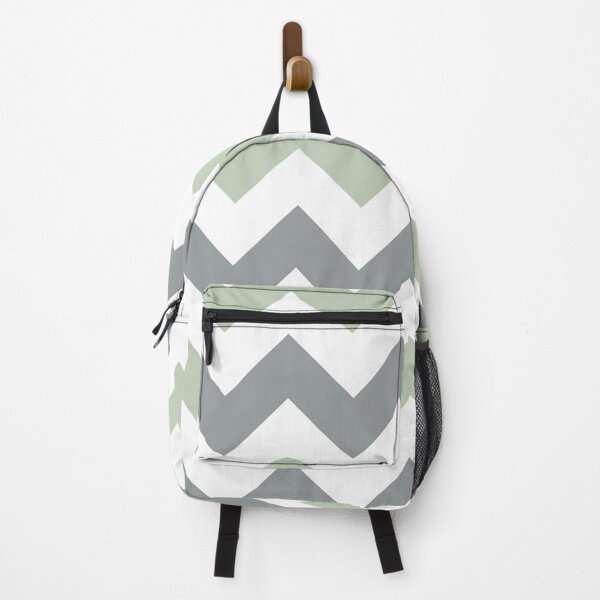 Item preview, Large sage, white and gray chevron designed and sold by Feeling Artsy.