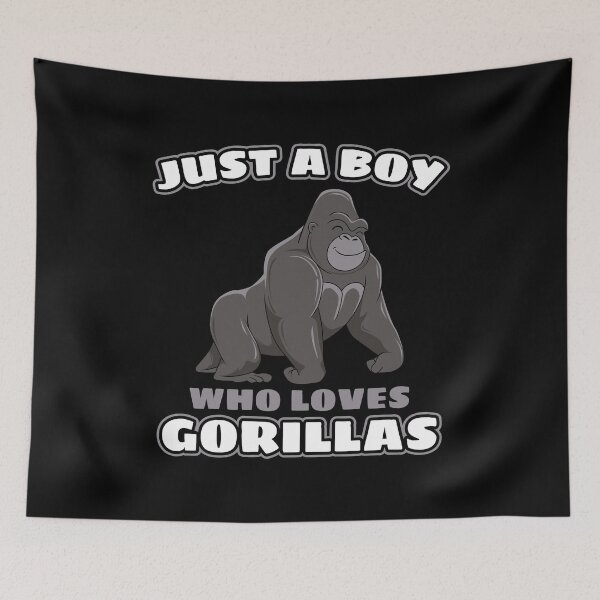 Item preview, Just a Boy who loves Gorillas Design for a Boy Gorillas Design designed and sold by shirti.