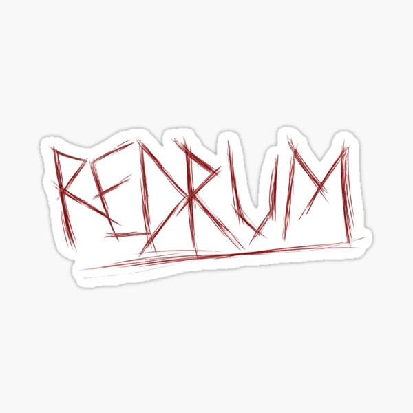 REDRUM - Stephen King's The Shining Sticker