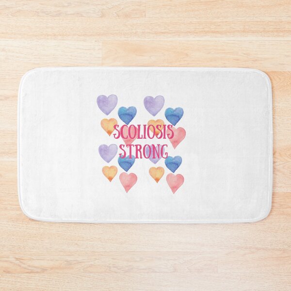 Item preview, Scoliosis Strong With Hearts Design - Pink designed and sold by hopescoliosis.