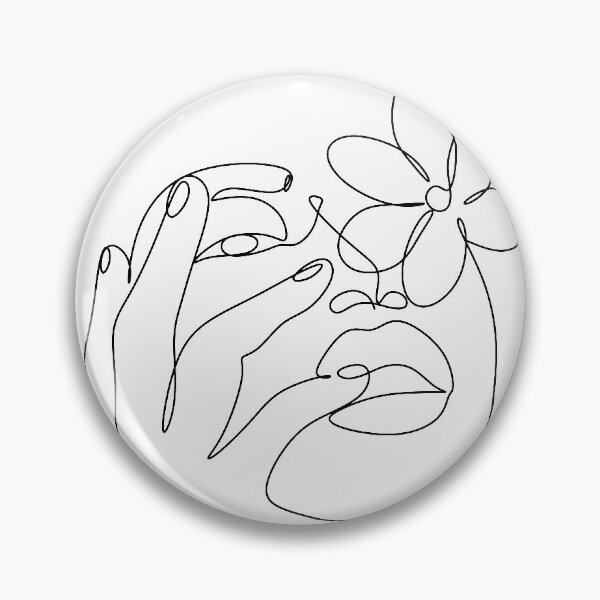 Item preview, Nature woman head. Line art female face designed and sold by OneLinePrint.