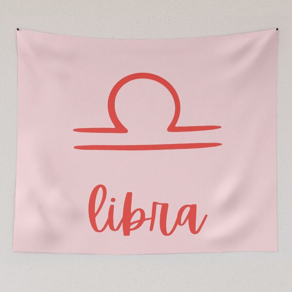 Item preview, minimalist libra in red and pink designed and sold by neopop.