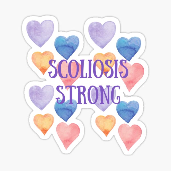 Item preview, Scoliosis Strong With Hearts Design - Violet  designed and sold by hopescoliosis.