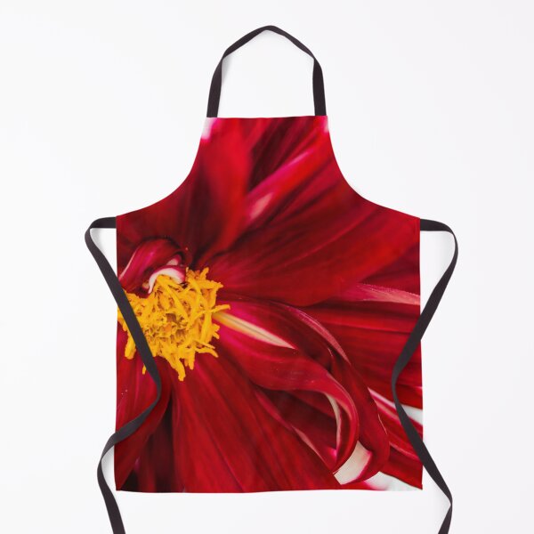 Item preview, horizontal blurry super focus closeup shot of a red flower background image and white corners designed and sold by Artsy Boulevard.