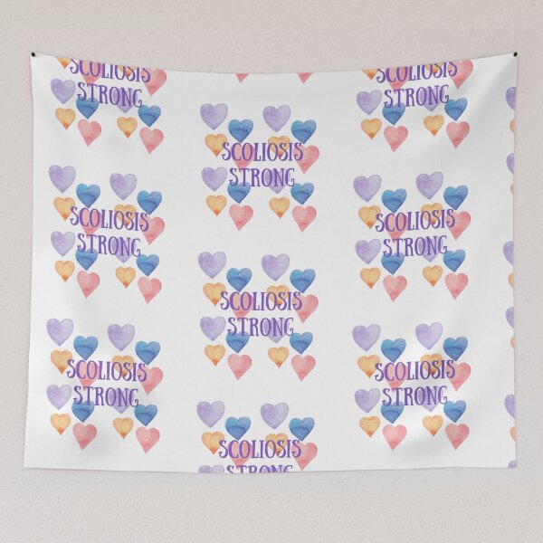 Item preview, Scoliosis Strong With Hearts Design - Violet  designed and sold by hopescoliosis.