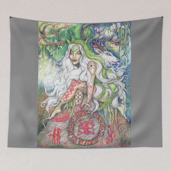 Item preview, Wild Ancient Völva designed and sold by TerraMoon.