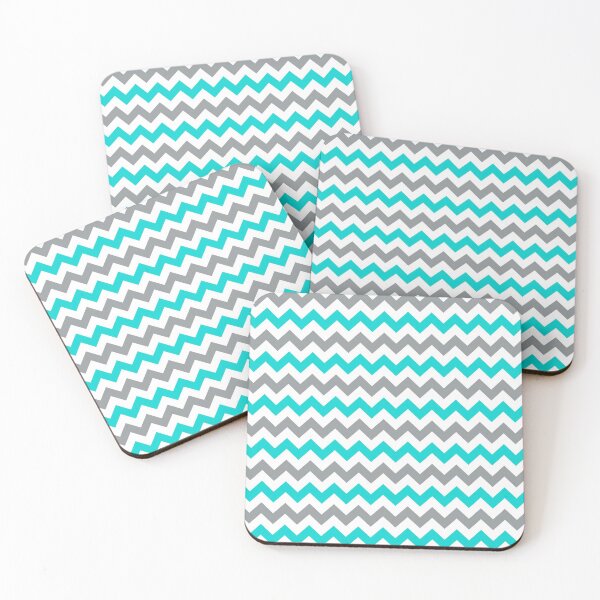 Item preview, Chevron verde azulado, blanco y gris designed and sold by Feeling Artsy.