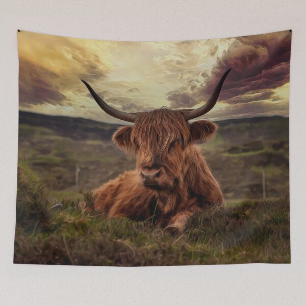 Item preview, Cattle painting  designed and sold by BorneowithLove.