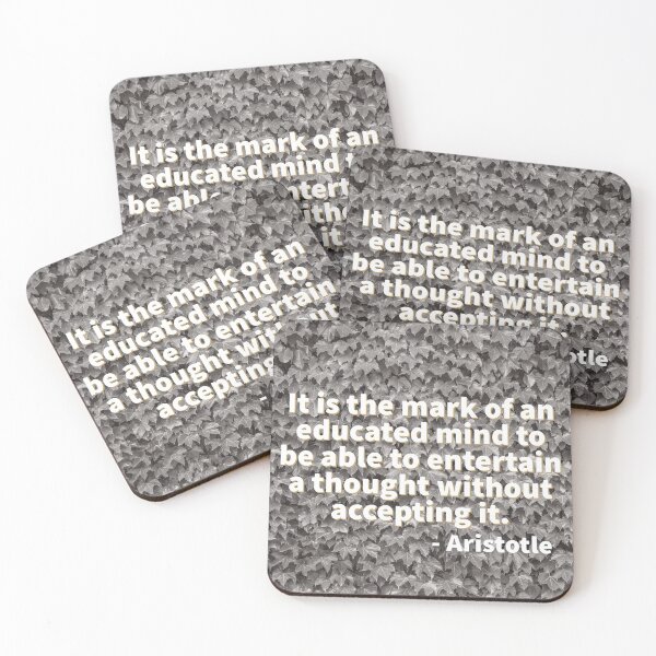 Item preview, Aristotle on an educated mind designed and sold by Yviemakes.