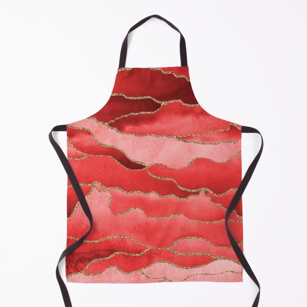 Item preview, Red Abstract Nature with Gold Glittery Lines designed and sold by BilgePaksoylu.
