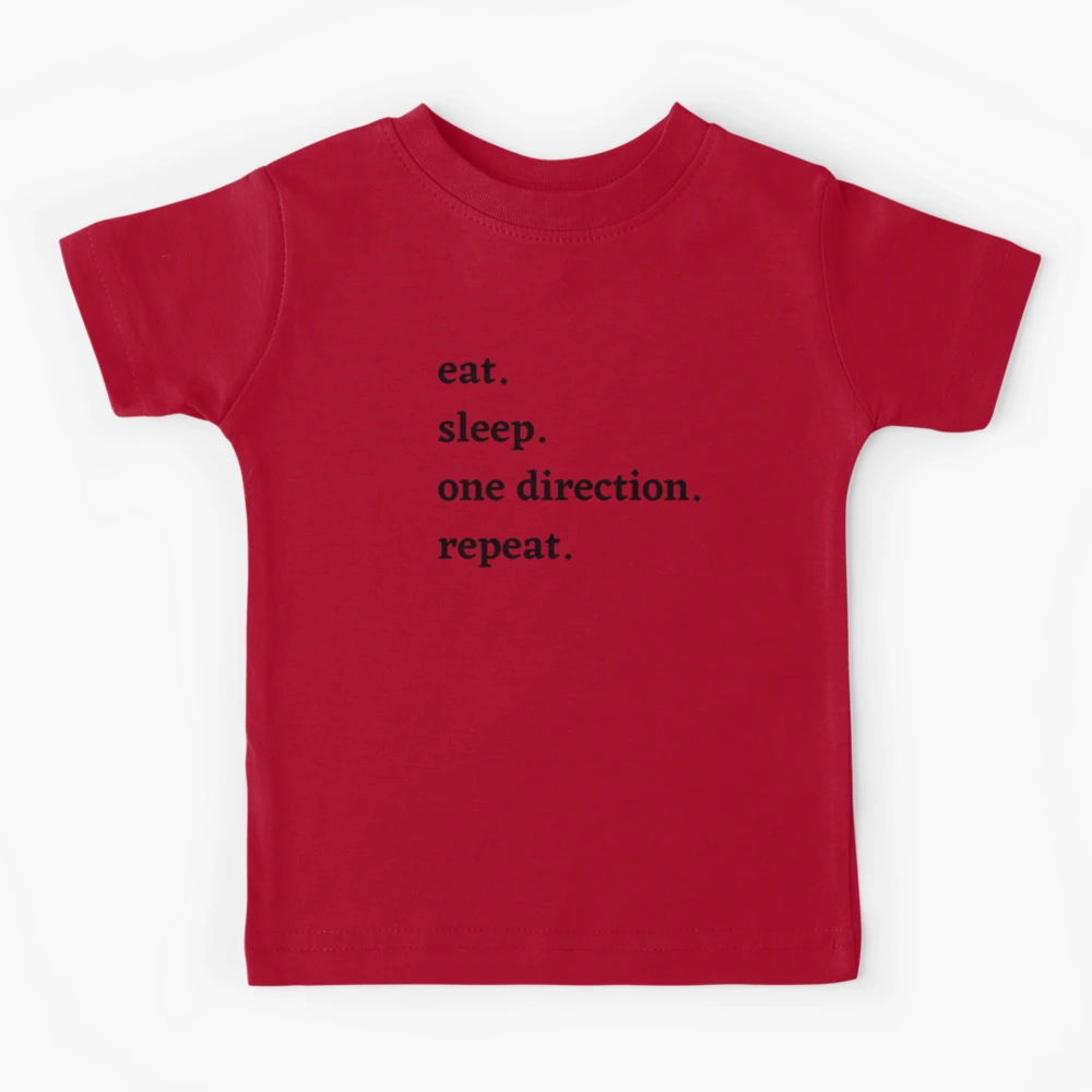 eat. sleep. one direction. repeat. - Cute One Direction merch Kids T-Shirt  for Sale by DeeRao48