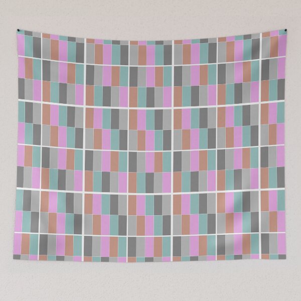 Item preview, Geometric pattern in gray, turquoise, pink and brown designed and sold by Ninaeva.
