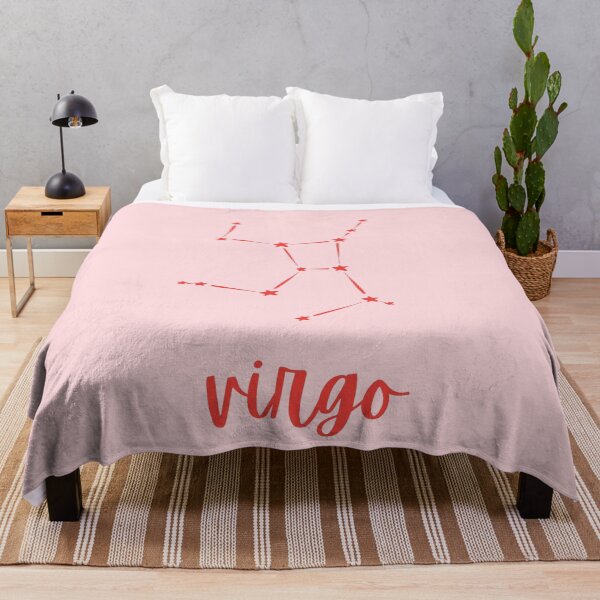 Item preview, minimalist virgo constellation in red and pink designed and sold by neopop.