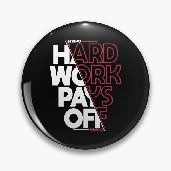 Item preview, HWPO Hard Work Pays Off Workout Motivational Quote designed and sold by Go-Fun.
