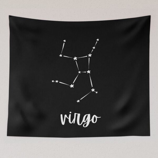 Item preview, minimalist virgo constellation in black and white  designed and sold by neopop.