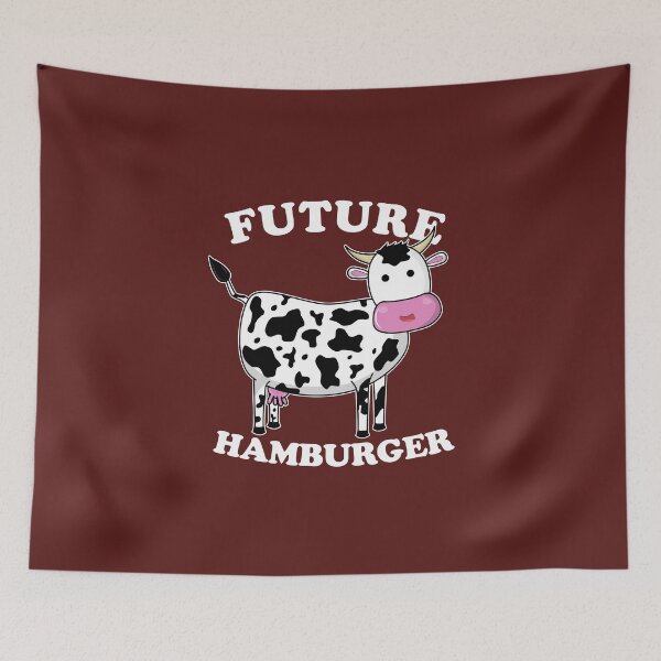 Item preview, Future Hamburger - Funny non Vegan Cow designed and sold by Dan66.