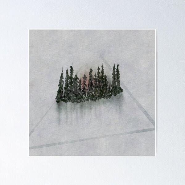 Item preview, Sunrise - Sunset Watercolor Trees - Forest designed and sold by MajorPrints.