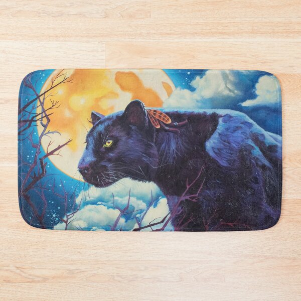 Item preview, Oil painting Nigh watcher black panther, fantasy designed and sold by Yue Zeng Art Studio.