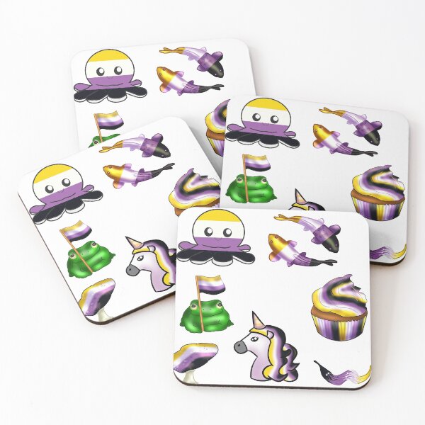 Item preview, Nonbinary Sticker Pack designed and sold by You-Are-Valid.