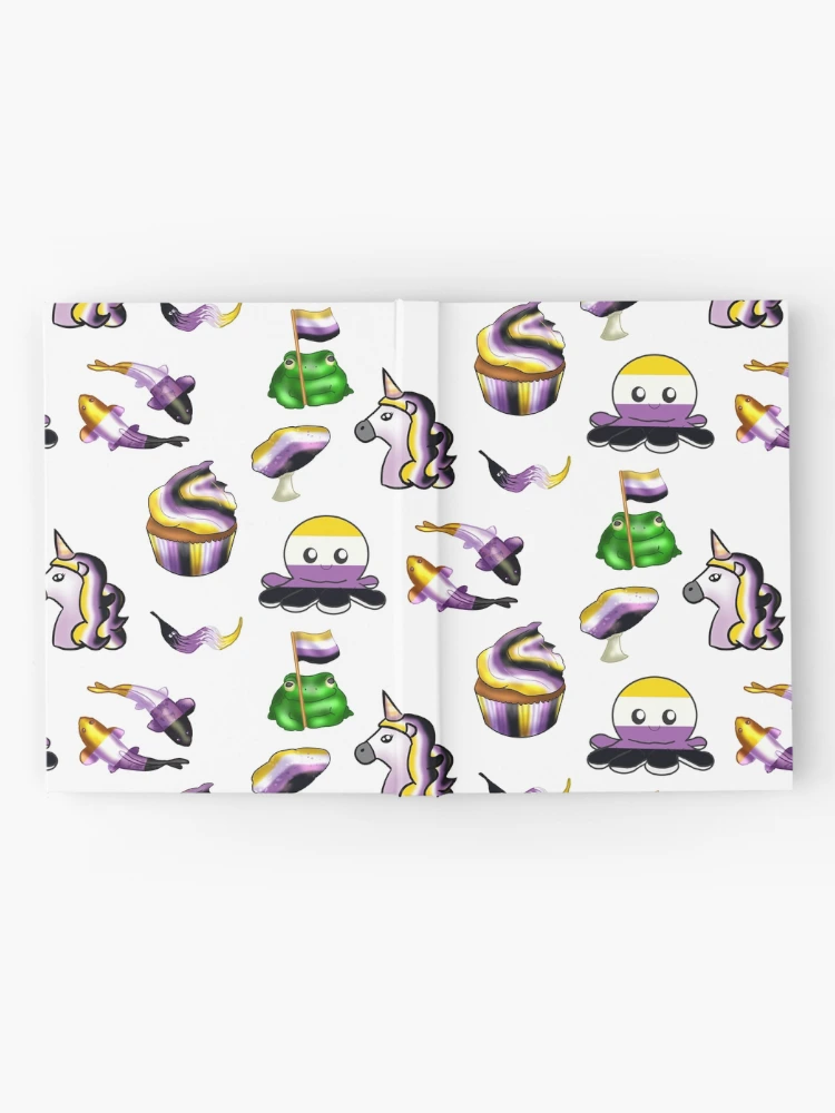 Thumbnail 2 of 3, Journal, Nonbinary Sticker Pack designed and sold by You-Are-Valid.