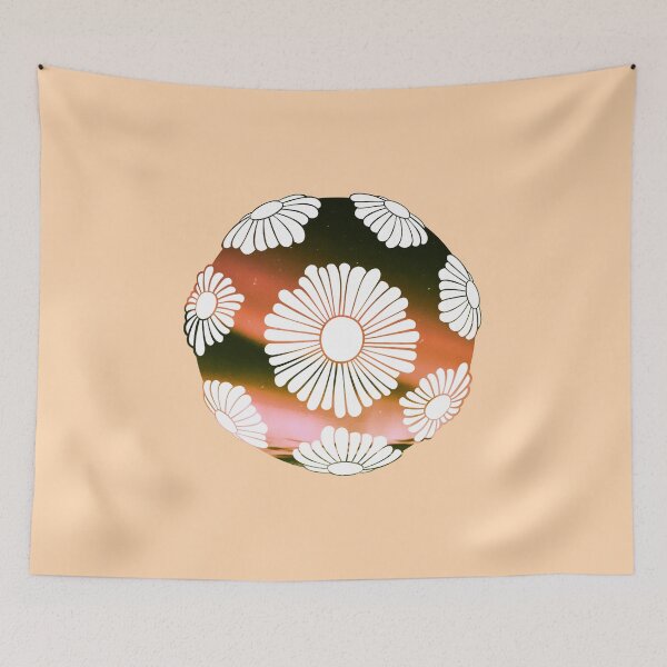 Item preview, Orange Aurora Hippie Vibes Daisy Globe designed and sold by everything4eva.