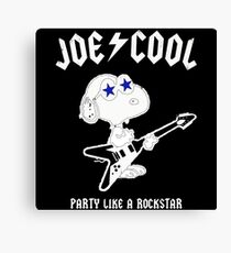 Snoopy Joe Cool Rock Canvas Print