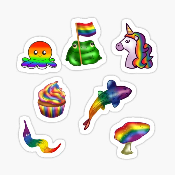 LGBTQ Pride Flag Sticker Pack Sticker