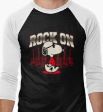 Snoopy Rock Men's Baseball ¾ T-Shirt