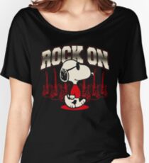 Snoopy Rock Women's Relaxed Fit T-Shirt