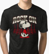 Snoopy Rock Tri-blend T-Shirt