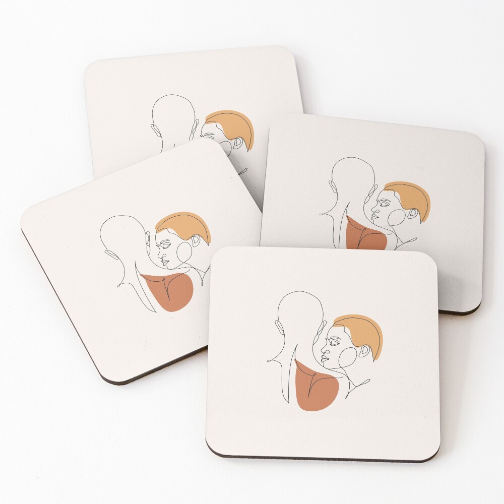 Item preview, Coasters (Set of 4) designed and sold by OneLinePrint.