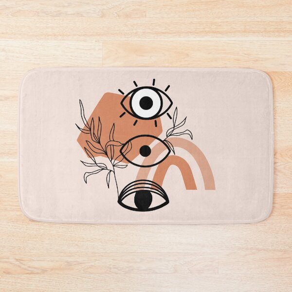 Item preview, Psychedelic eyes, abstract shapes and leaves. designed and sold by CoCoArt-Ua.