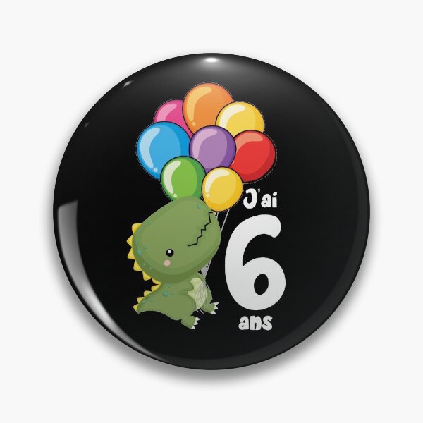 Aperçu de l'œuvre Enfants Sixième Anniversaire Dinosaure J'ai 6 Ans Cadeau créée et vendue par Lenny Stahl.
