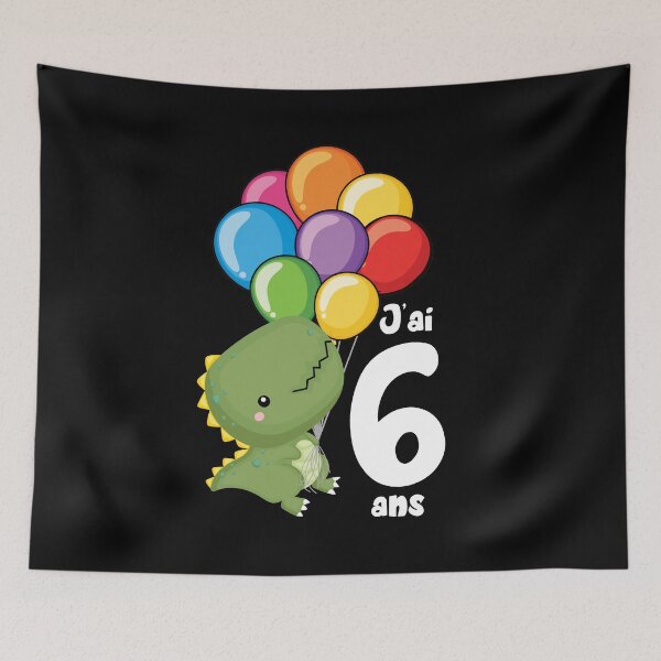 Item preview, Enfants Sixième Anniversaire Dinosaure J'ai 6 Ans Cadeau designed and sold by Lenny Stahl.