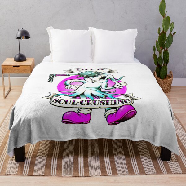 Item preview, Life is Soul-Crushing Ghost Cartoon designed and sold by andremuller.