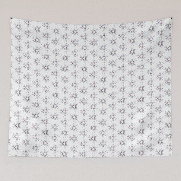 Item preview, Delicate Cyan, Magenta and Red Fractal Abstract Pattern on White designed and sold by BoundedChaos.