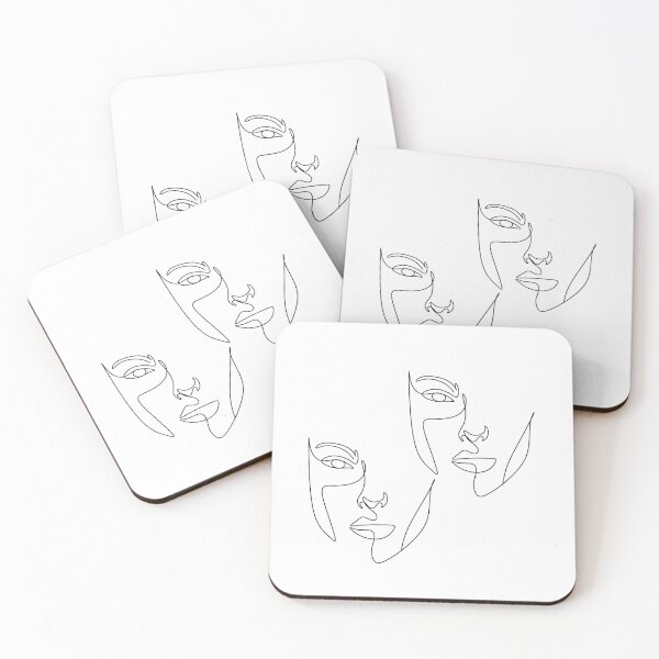 Item preview, Faces line art designed and sold by OneLinePrint.