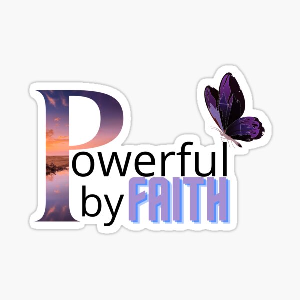 Item preview, Powerful by faith with the butterfly designed and sold by fsultesart.
