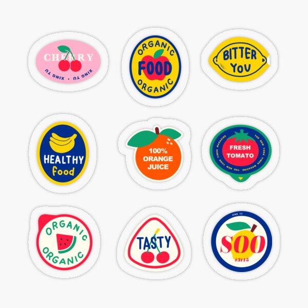 Fruit Stickers Transparent Sticker