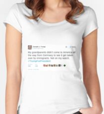 Donald Trump Tweet Women's Fitted Scoop T-Shirt