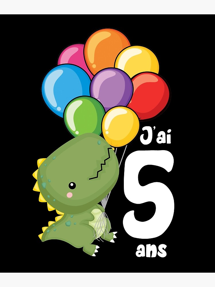 Anniversaire Dinosaure 5 Ans, Ballon Dinosaure 5 Ans, Dinosaure