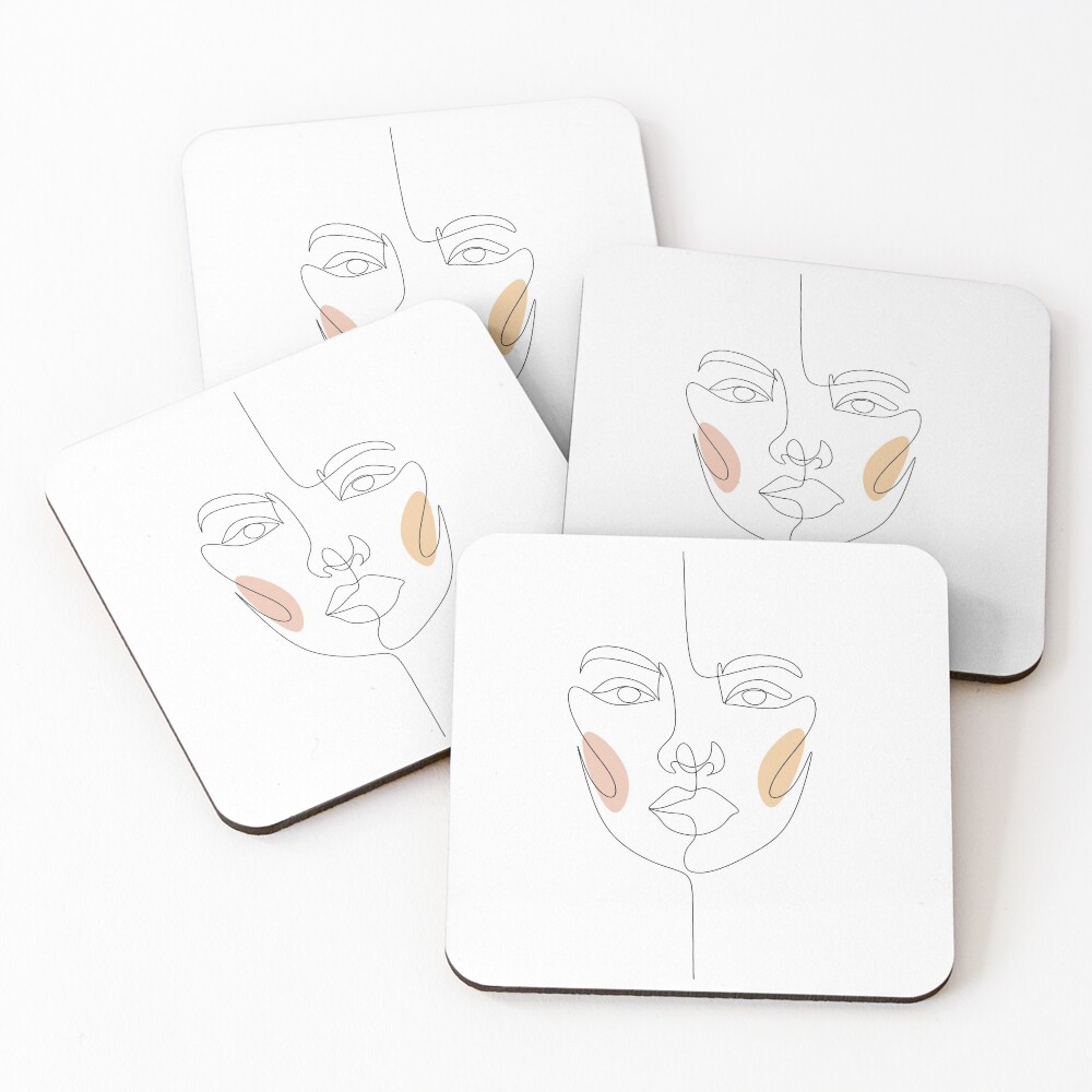 Item preview, Coasters (Set of 4) designed and sold by OneLinePrint.