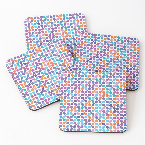 Item preview, Purple Blue Orange Multicolour Metaball Pattern designed and sold by Moyanana.