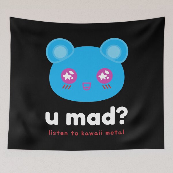 Item preview, Graphic Kawaii Metal Gift Happy Hamster designed and sold by RhodaMetalAnime.
