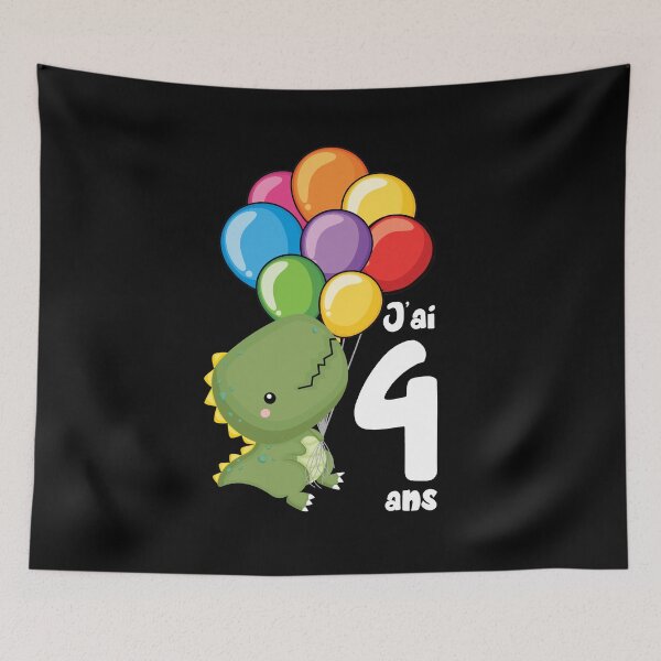 Item preview, Enfants Quatrième Anniversaire Dinosaure J'ai 4 Ans Cadeau designed and sold by Lenny Stahl.