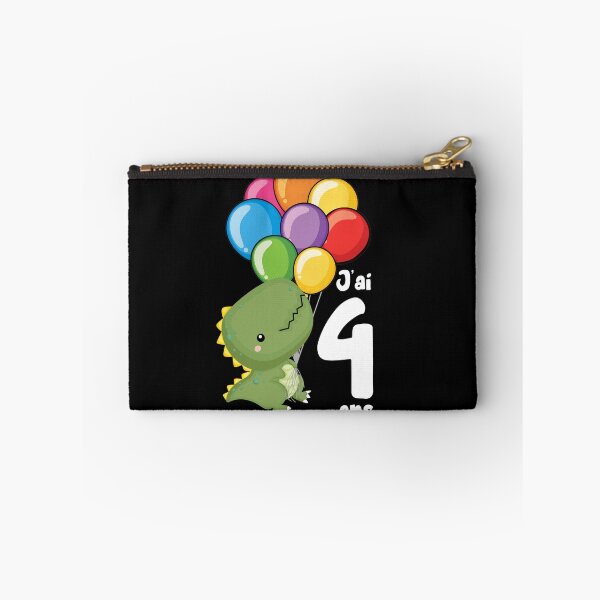 Aperçu de l'œuvre Enfants Quatrième Anniversaire Dinosaure J'ai 4 Ans Cadeau créée et vendue par Lenny Stahl.