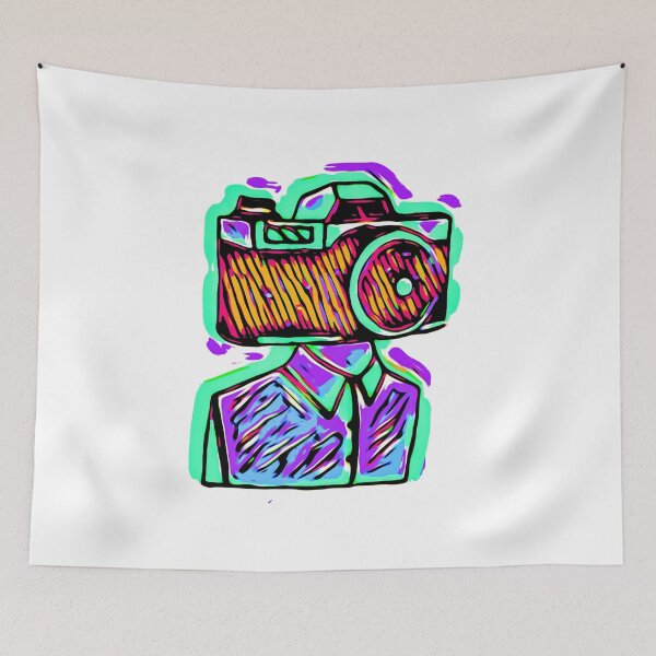 Item preview, Camera Man Green and Purple designed and sold by Lunhai.
